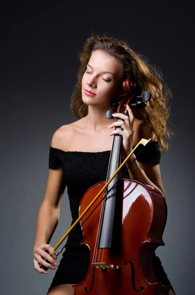 Female musical player — Stock Photo, Image