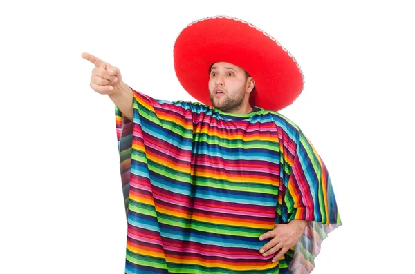 Funny mexican isolated on white — Stock Photo, Image