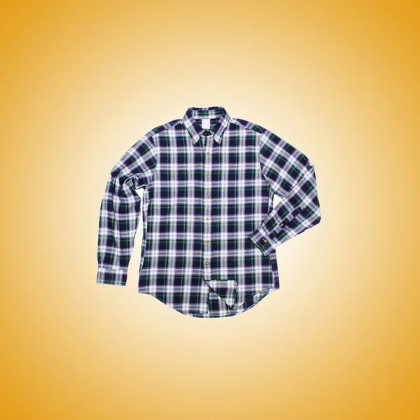 Nice male shirt against the gradient — Stock Photo, Image