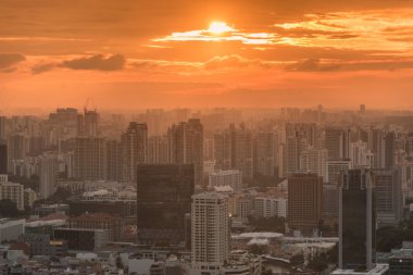 Singapur manzarası downtown