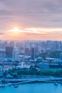 Singapur manzarası downtown