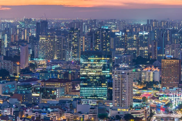 Singapore skyline downtown — Stockfoto