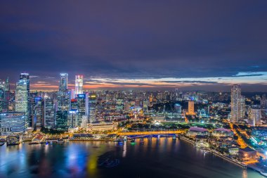 Singapur manzarası downtown