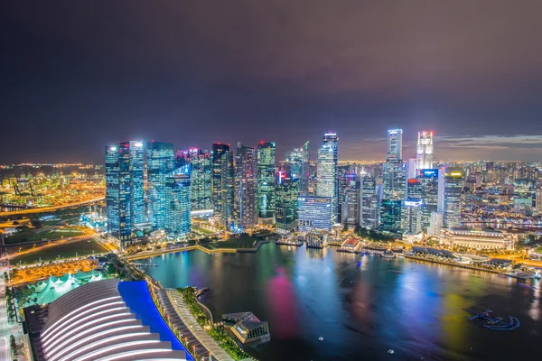 Panoramę Singapuru Śródmieście — Zdjęcie stockowe