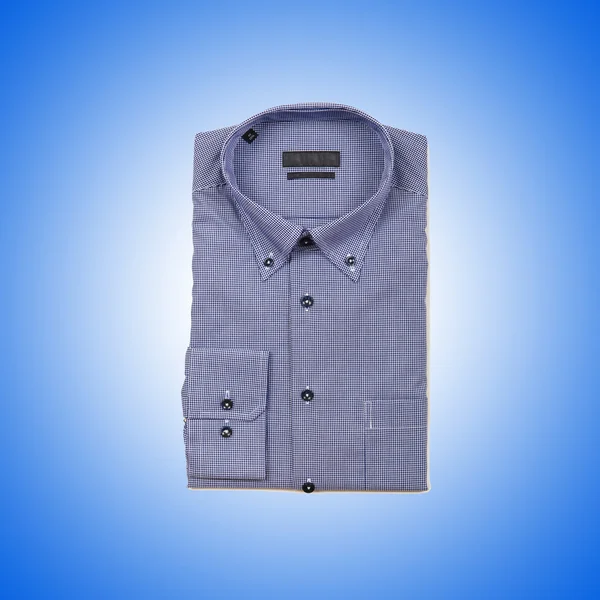 Nice male shirt against the gradient — Stock Photo, Image