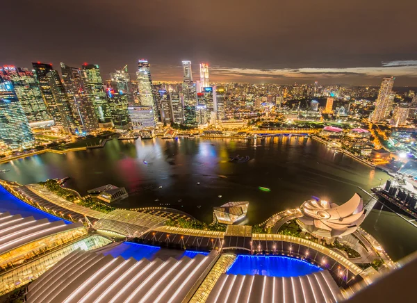 Panoramę Singapuru Śródmieście — Zdjęcie stockowe