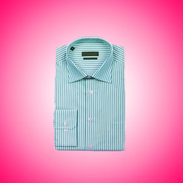 Nice male shirt against the gradient — Stock Photo, Image