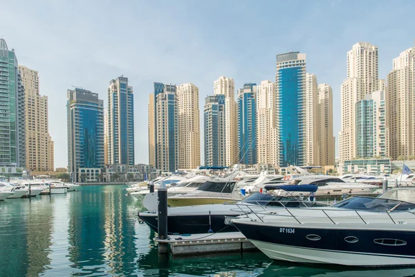 Distretto di Dubai Marina negli Emirati Arabi Uniti — Foto Stock