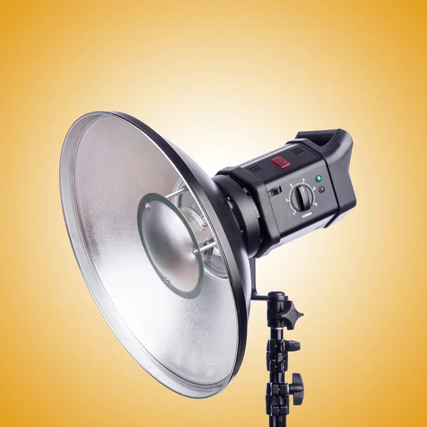 stock image Studio light stand against the gradient