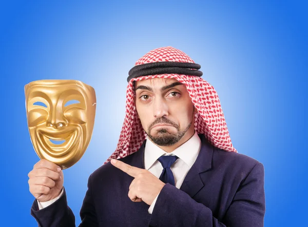 Arab businessman against the gradient — Stock Photo, Image