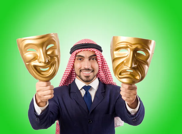 अरेबियन माणूस गोंधळ संकल्पना — स्टॉक फोटो, इमेज