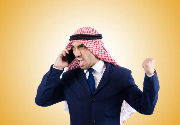 勾配に対するアラブのビジネスマン — ストック写真