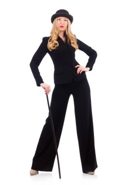 Klasik erkek takım elbise kız