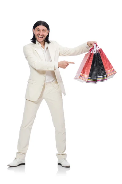 Férfi bevásárló táskák — Stock Fotó