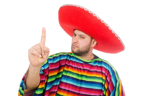 Grappig Mexicaans geïsoleerd op wit — Stockfoto