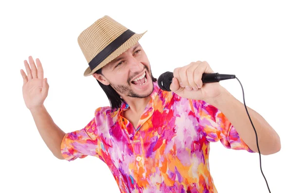 Man in colourful shirt — Stockfoto