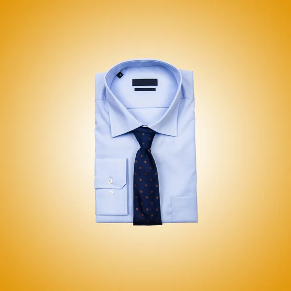 Nice male shirt against the gradient — Stock Photo, Image