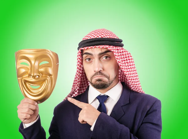 Arab businessman against the gradient — Stock Photo, Image