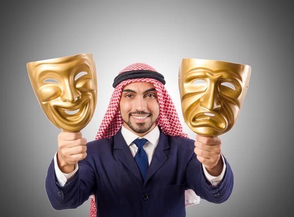 Arabische man hypocrisie concept — Stockfoto