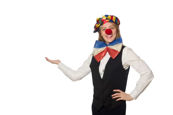 Vrij vrouwelijke clown — Stockfoto