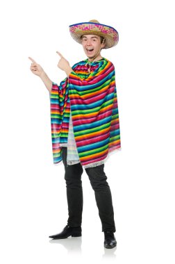 Funny mexican with false moustache