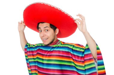 Komik Meksika giyen panço