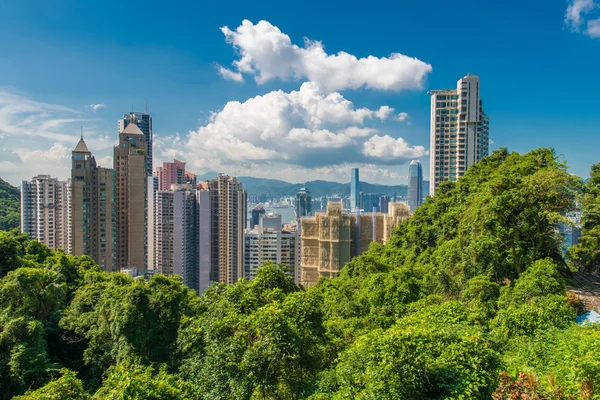 Hong 香港在阳光灿烂的日子 — 图库照片