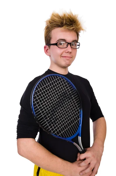 Grappige tennisspeler — Stockfoto