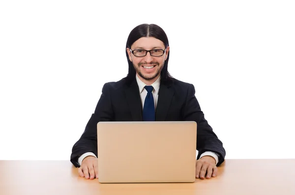 Geschäftsmann im Geschäftskonzept — Stockfoto