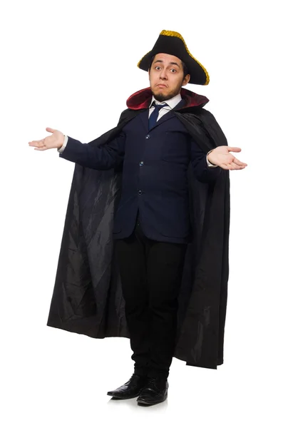 Man wearing tricorn and coat — Stock Photo, Image