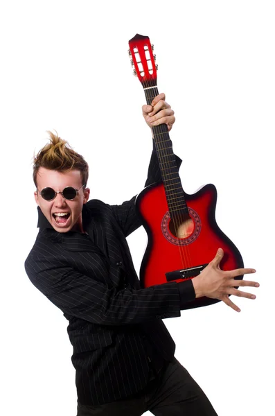 Man gitarrspelare — Stockfoto