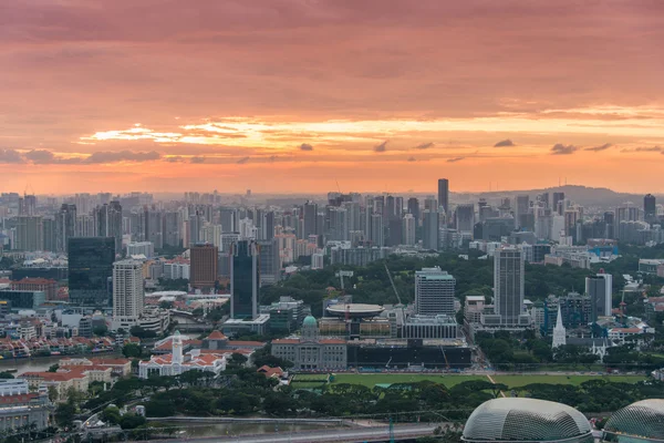 Ciudad de Singapur skyline — Foto de Stock