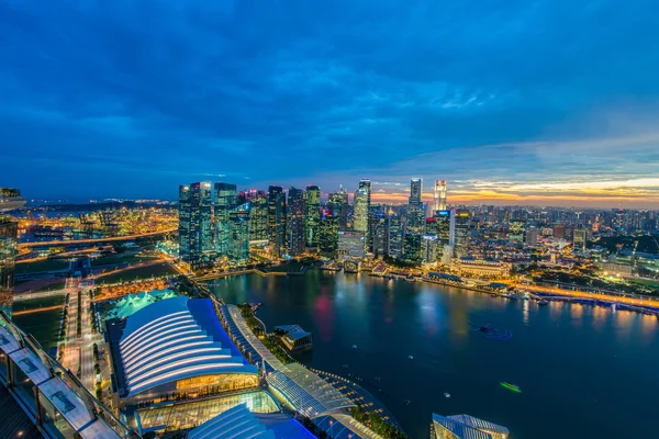 Skyline Singapore centro — Foto Stock