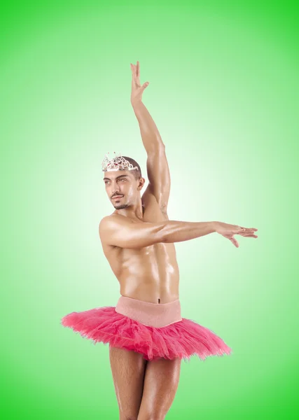 Man in ballet tutu — Stock Photo, Image