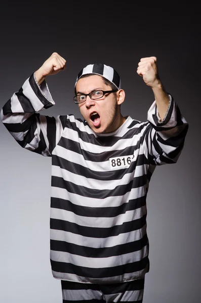 Funny prisoner isolated — Stock Photo, Image