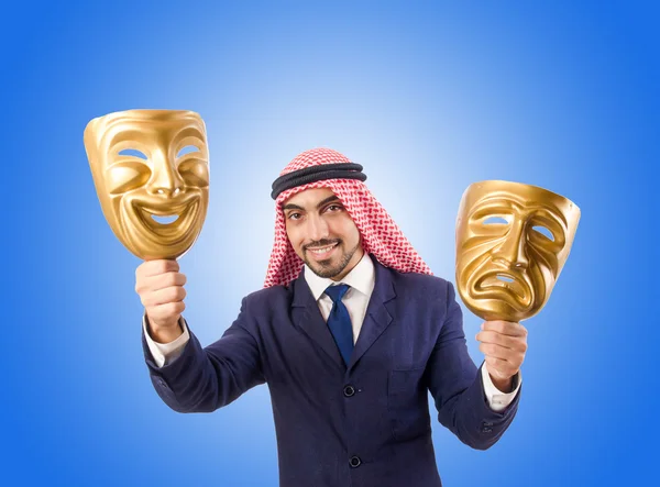 Arab man hypocrisy concept — Stock Photo, Image