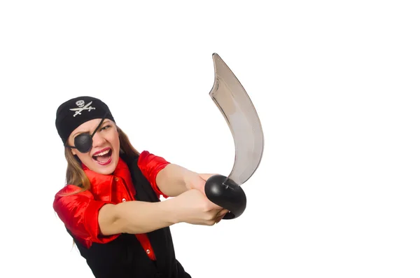 Pretty pirate girl — Stock Photo, Image