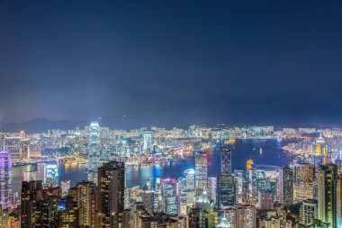 Günbatımı saatleri içinde Hong Kong
