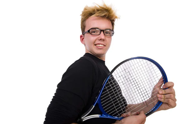 Grappige tennisspeler — Stockfoto