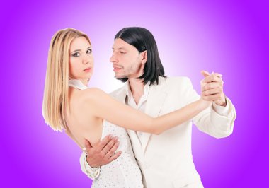 dans etmek degrade karşı dans çift 