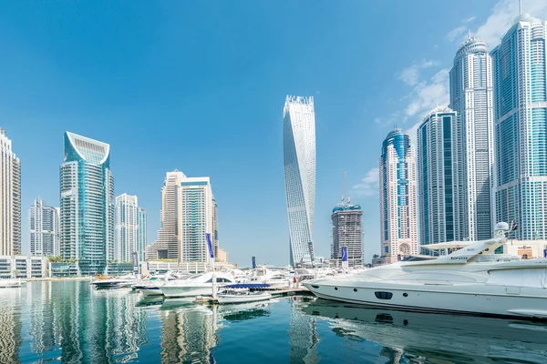 Distretto di Dubai Marina negli Emirati Arabi Uniti — Foto Stock