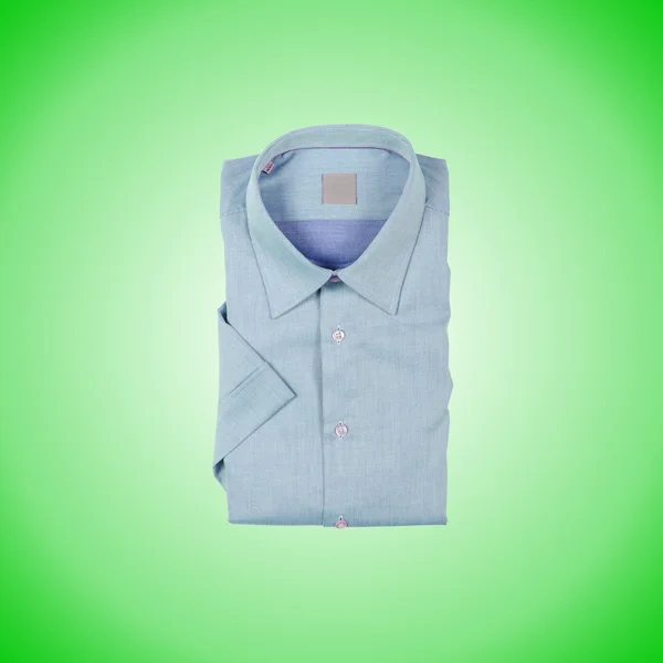 Nice male shirt against the gradient — Stock Photo, Image
