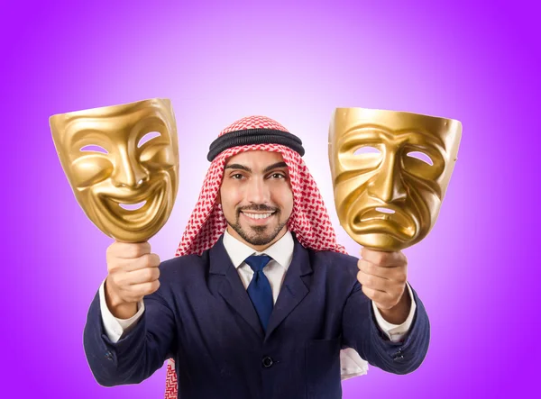 Arabiska manen hyckleri koncept — Stockfoto