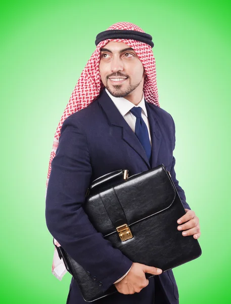 Arab businessman against the gradient — Stock Photo, Image
