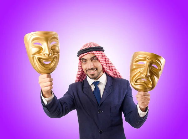 Arabische man hypocrisie concept — Stockfoto