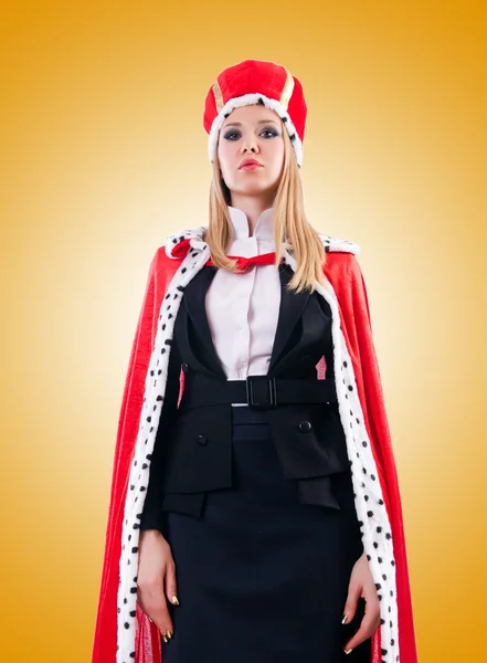 Geschäftsfrau im königlichen Anzug — Stockfoto