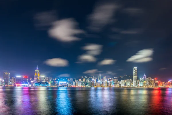 Hong Kong under solnedgången timmar — Stockfoto