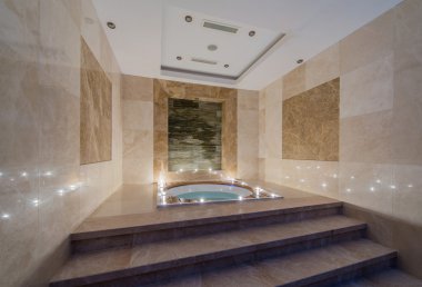 Mumlar yanan ile spa Oda