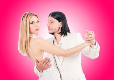 dans etmek degrade karşı dans çift 