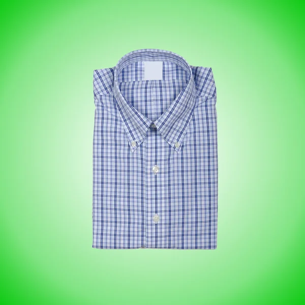 Nice male shirt against the gradient — Stock Photo, Image